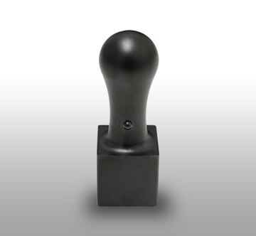 法人印鑑チタン角印ブラストブラック21mm
